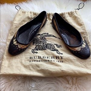 Burberry Flats; Size 37